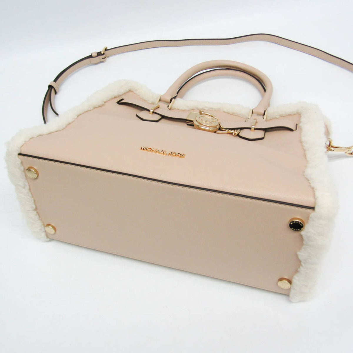 Michael Kors Hamilton Leather & Fur Satchel