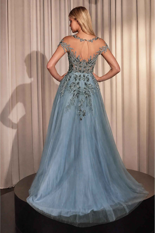 Andrea & Leo Cap Sleeve Mother of the Bride A-line Gown — photo 2