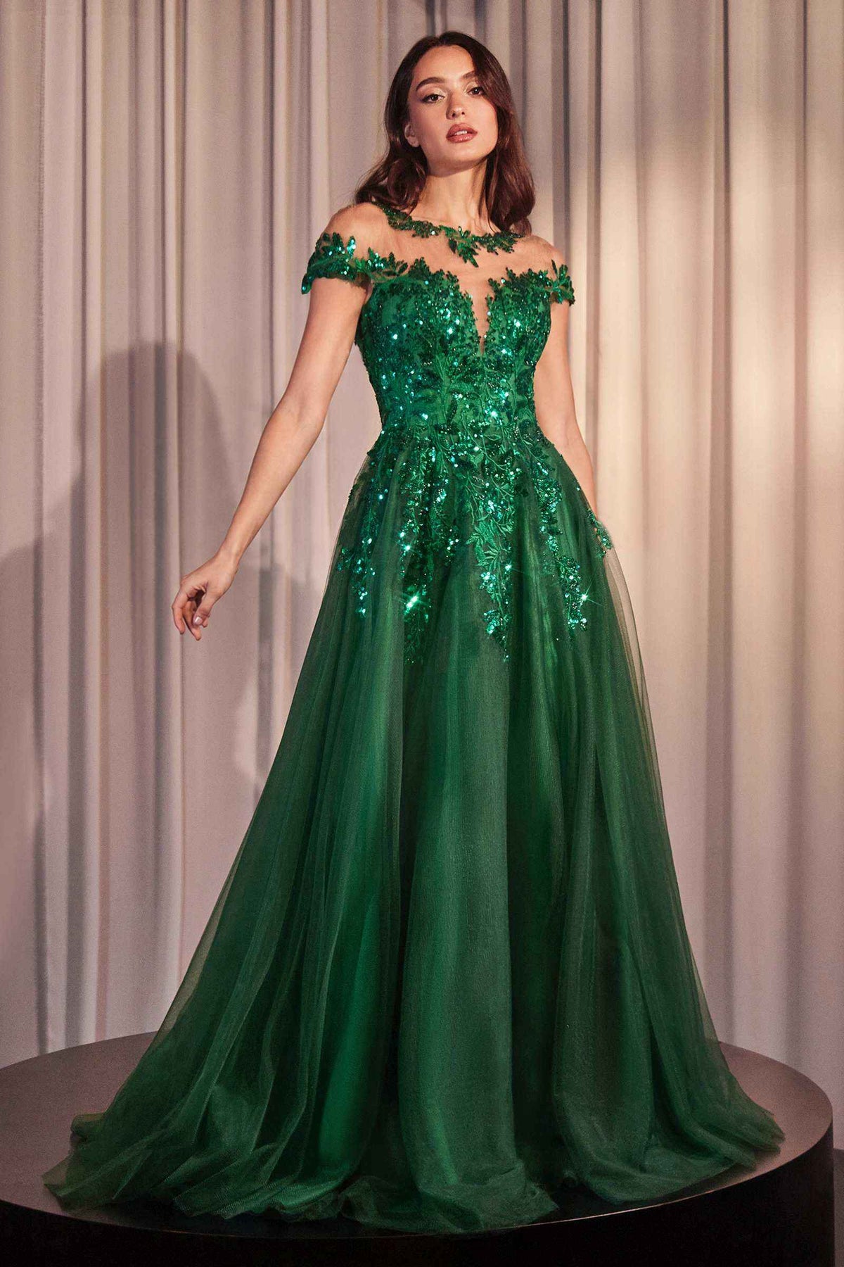 Andrea & Leo Cap Sleeve Mother of the Bride A-line Gown — photo 4