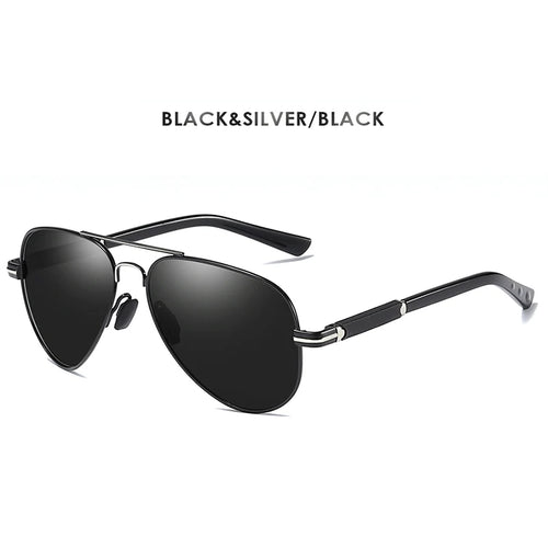 Mens Polarized Aviation Alloy Frame Photochromic Sunglasses Men Brand