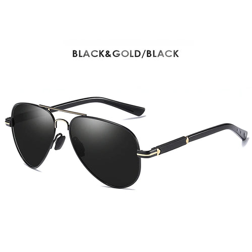 Mens Polarized Aviation Alloy Frame Photochromic Sunglasses Men Brand