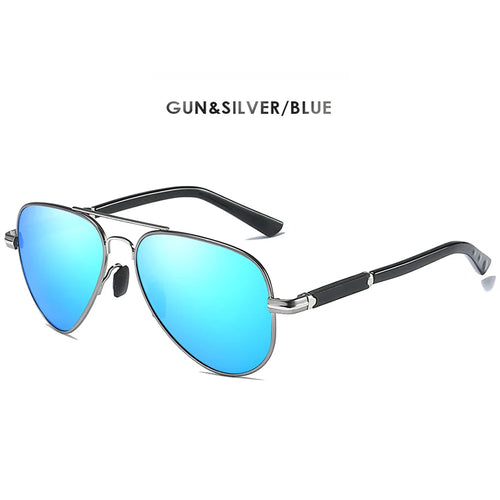 Mens Polarized Aviation Alloy Frame Photochromic Sunglasses Men Brand