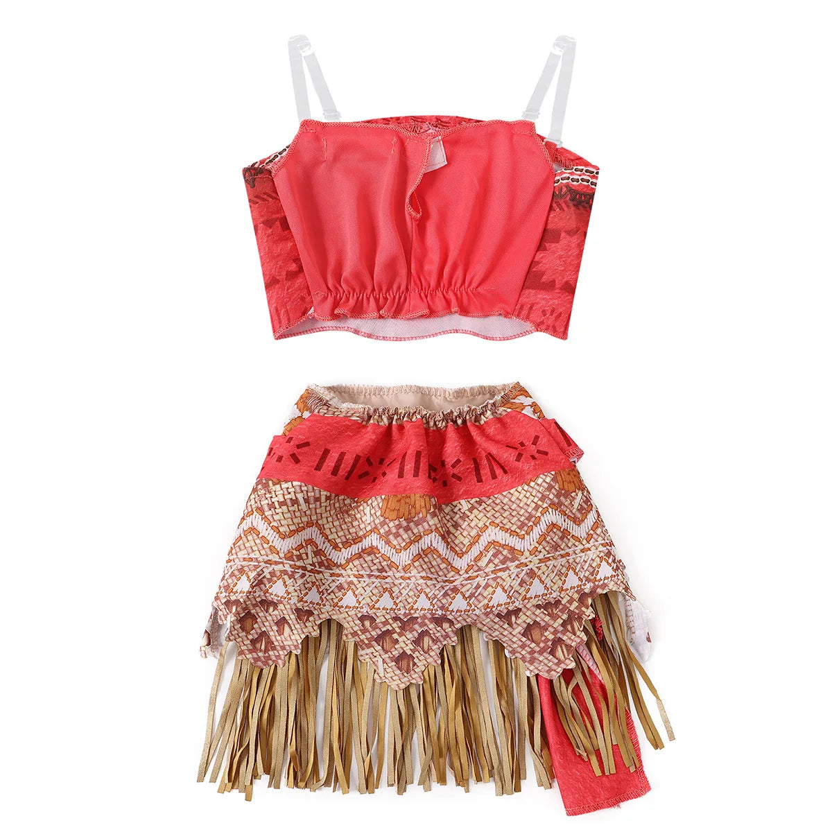 Ocean Adventure Cartoon Role Play Costume Moana Two Pieces Dress up (Halloween)
