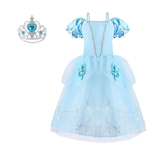 Rapunzel Dress for Girls Cinderella Belle Dress Up Fantasy Children (Halloween)