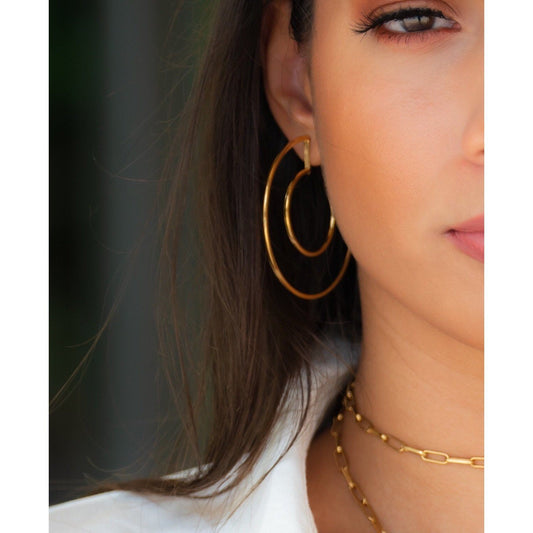 Faye Cutout Hoops - Image 2