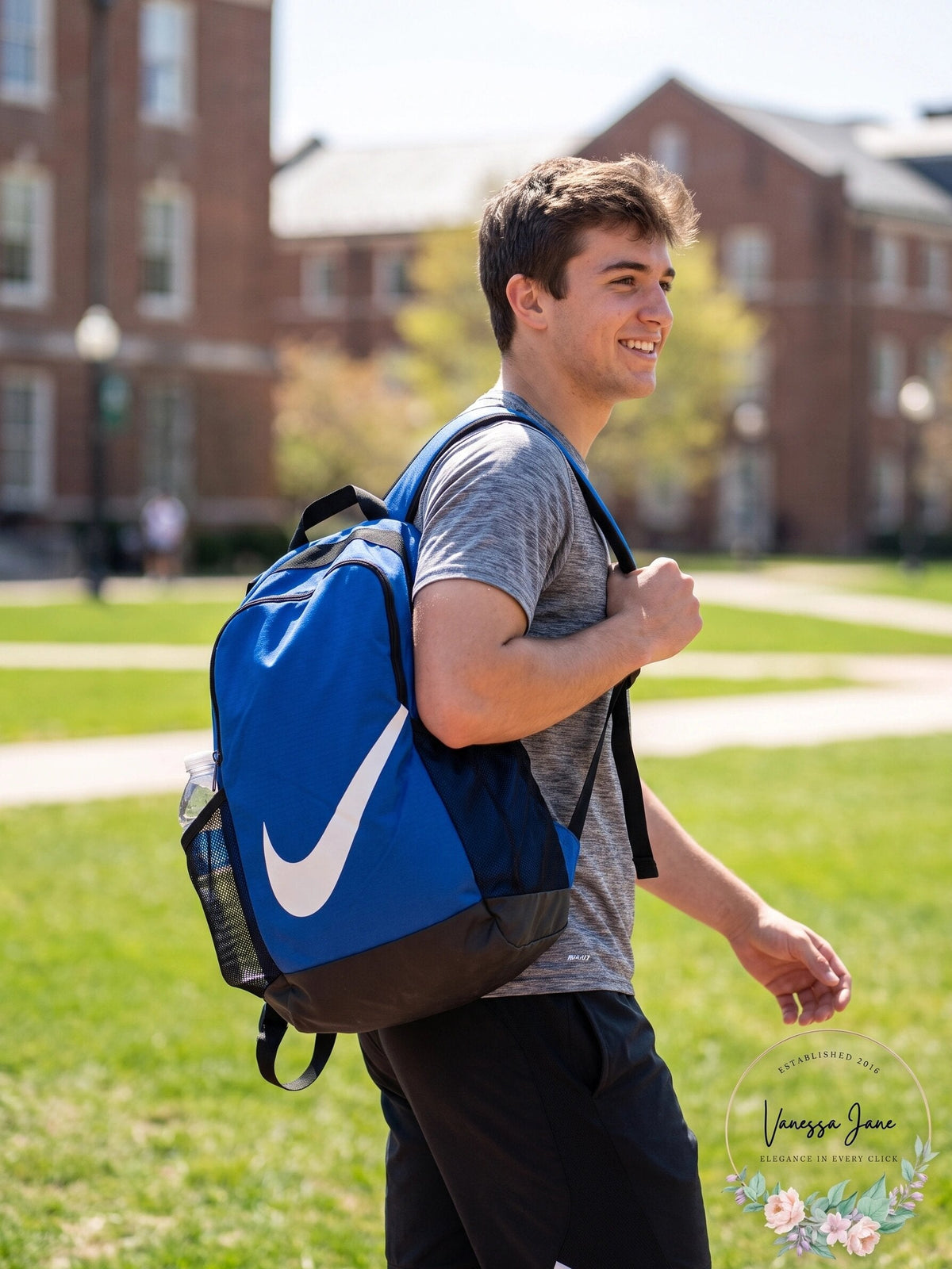 Nike Brasilia Backpack β Blue/Black