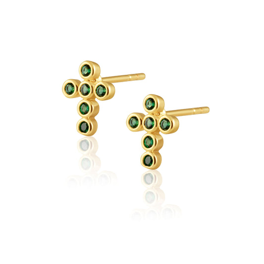 Mimi Mini Cross Earrings - Image 2