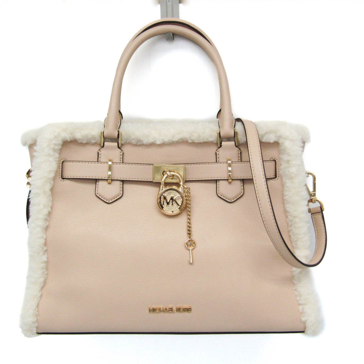 Michael Kors Hamilton Leather & Fur Satchel