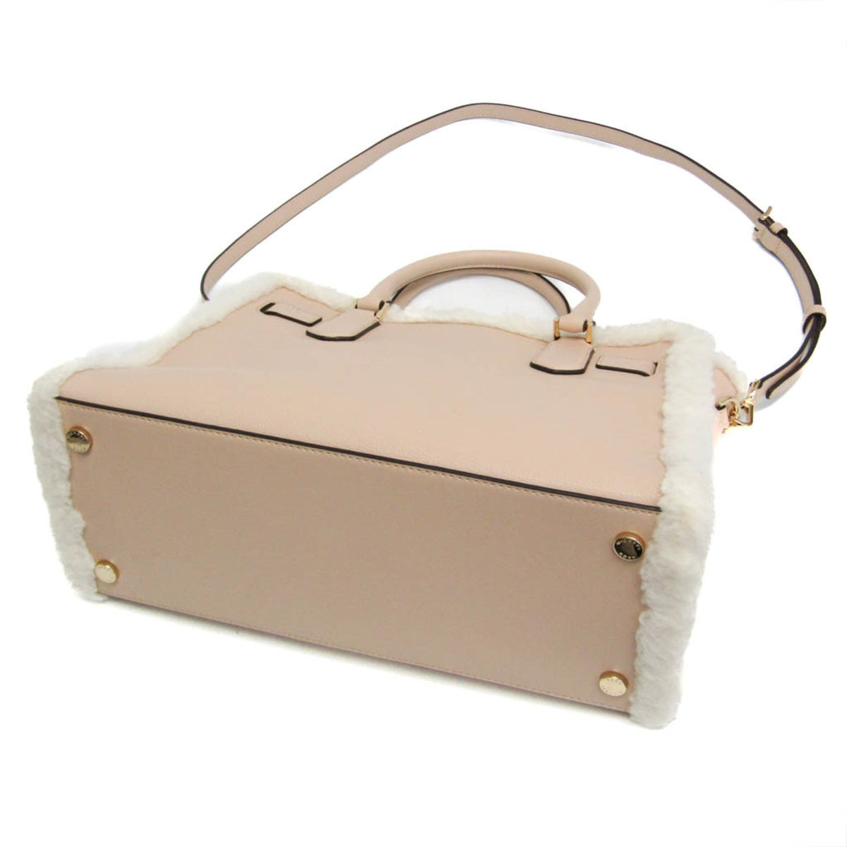 Michael Kors Hamilton Leather & Fur Satchel