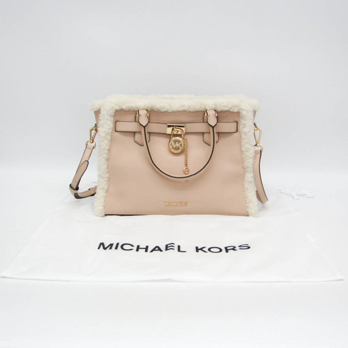Michael Kors Hamilton Leather & Fur Satchel