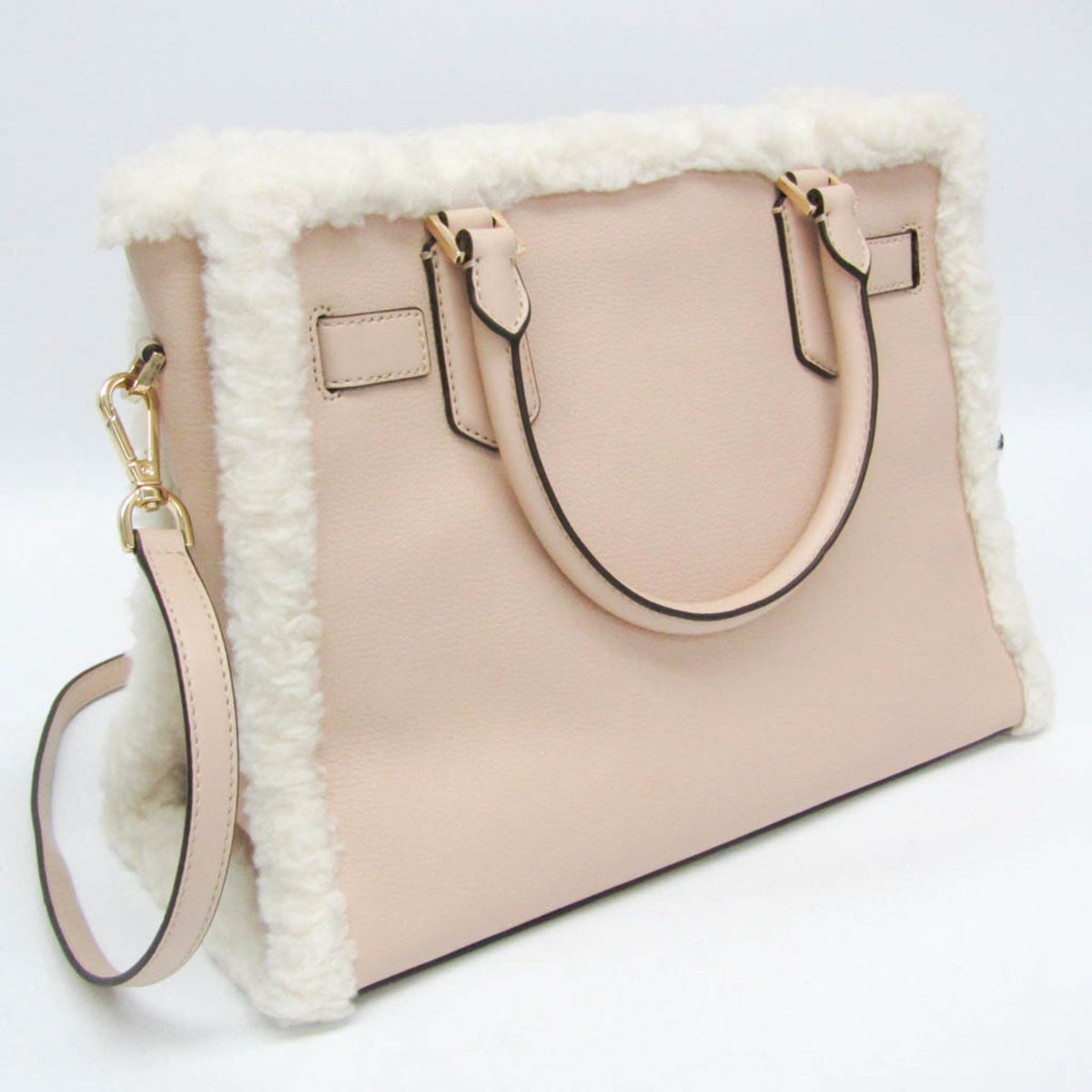 Michael Kors Hamilton Leather & Fur Satchel