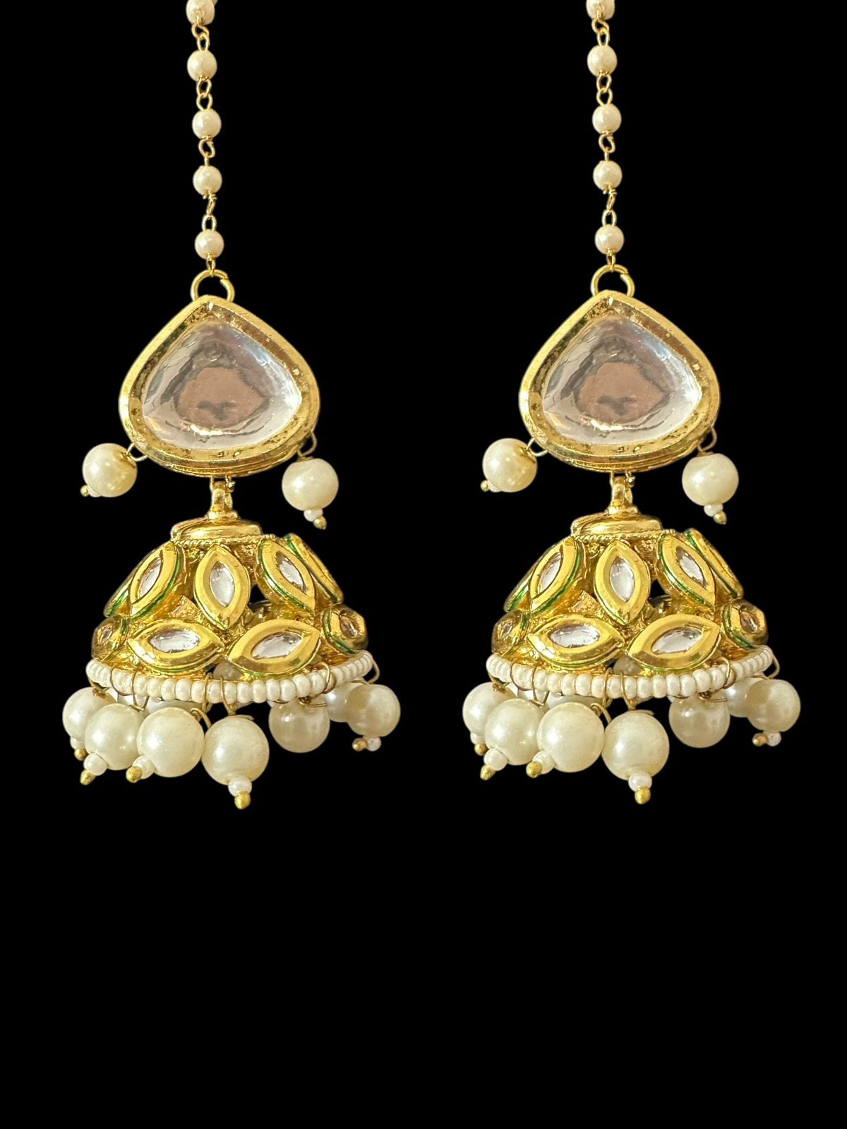 Nudar Kundan and Pearl Bridal Set