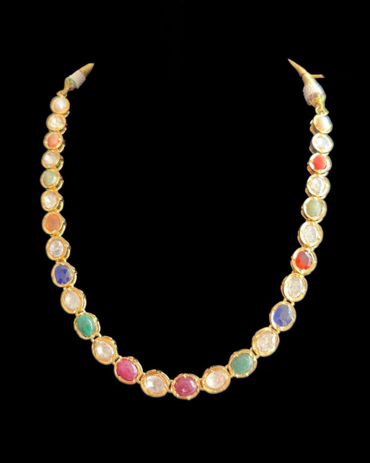 Bhanu Navratan Necklace with Earrings