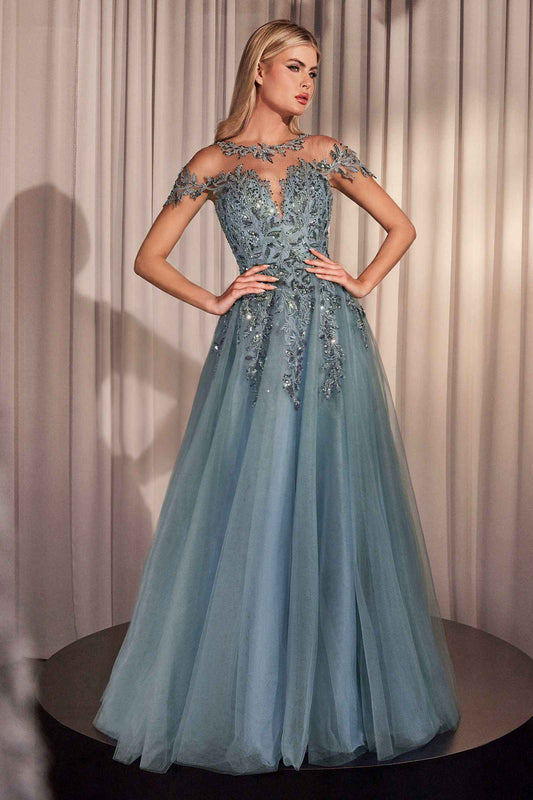 Andrea & Leo Cap Sleeve Mother of the Bride A-line Gown — photo 1
