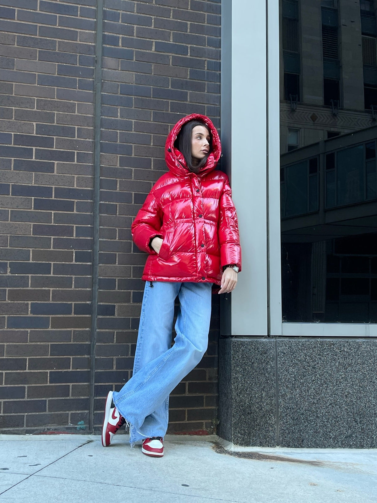 Gia Laque Premium Down Hooded Jacket