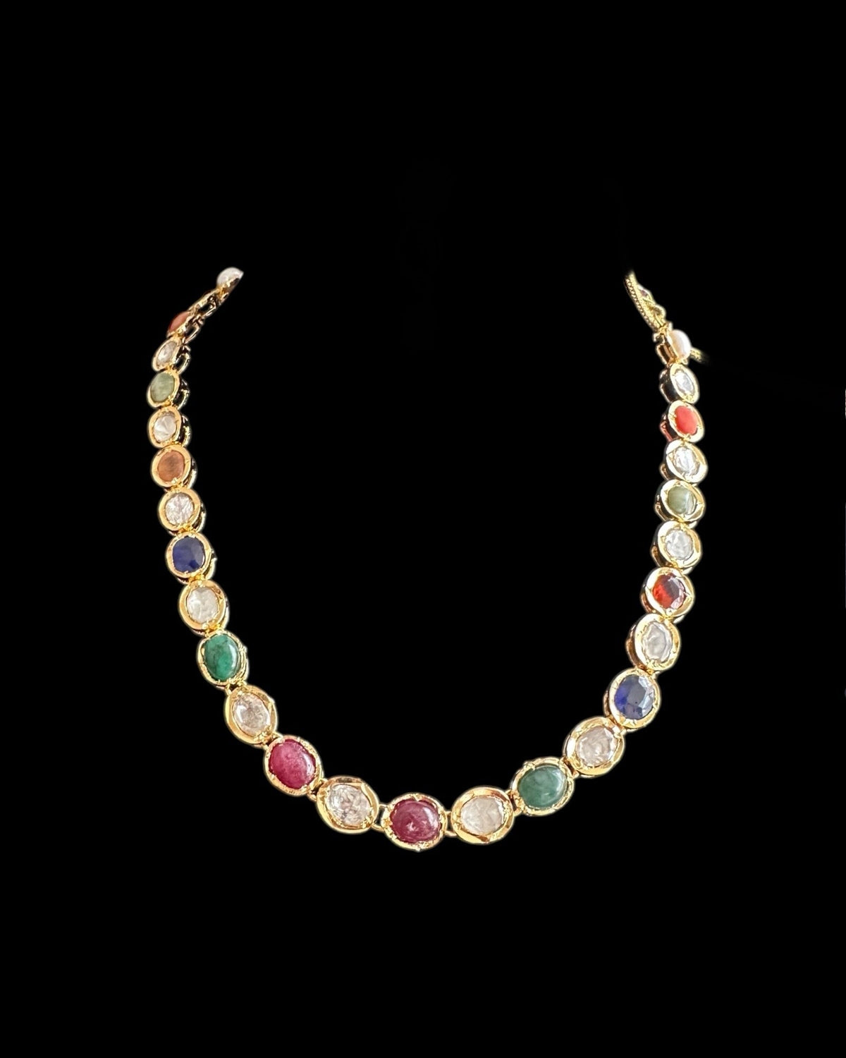 Bhanu Navratan Necklace with Earrings