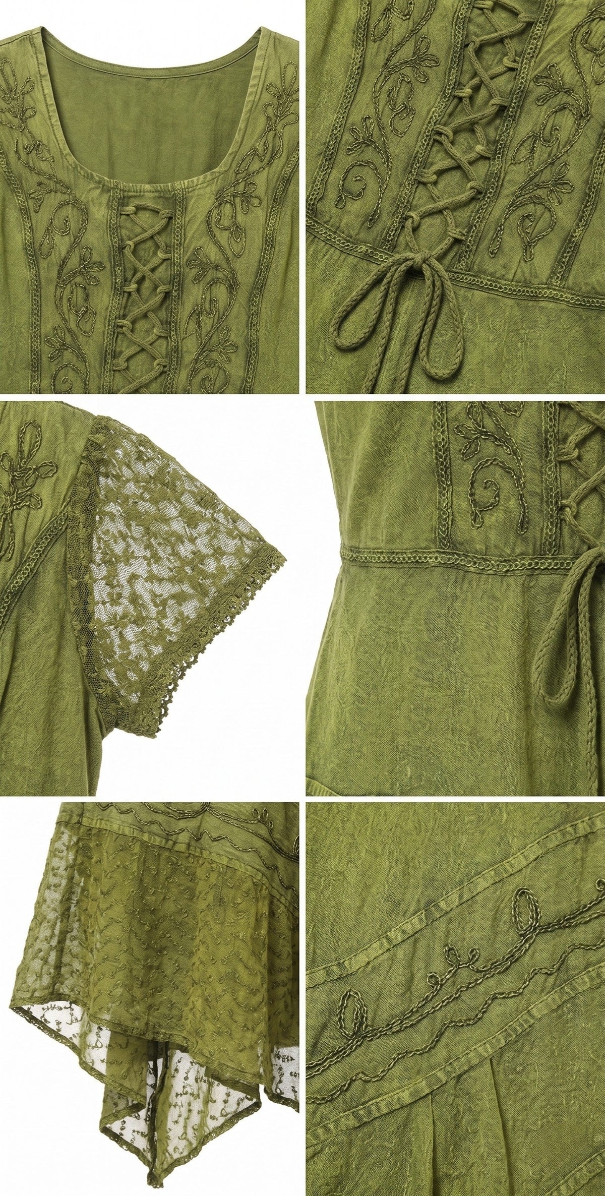 Sakkas Marigold Embroidered Fairy Dress