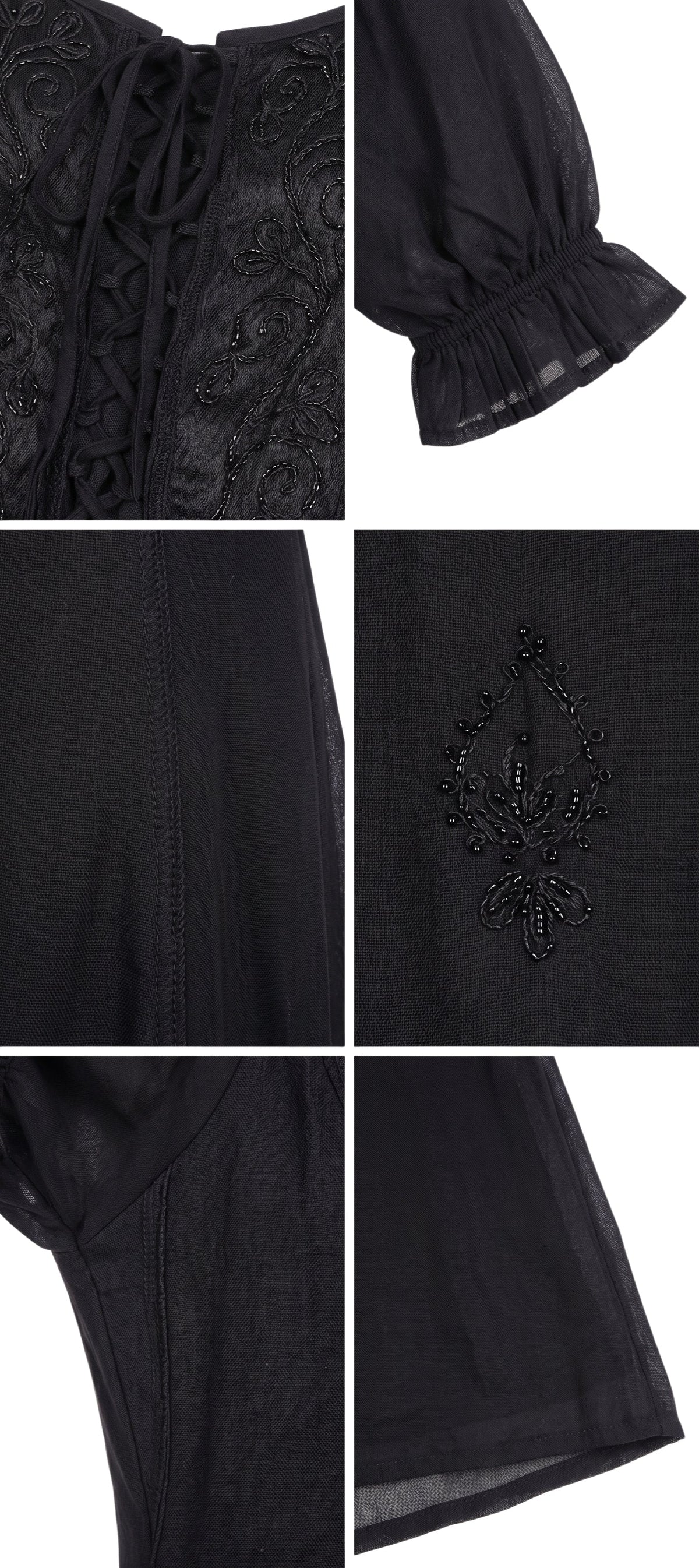 Sakkas Bridget Embroidered Renaissance Dress