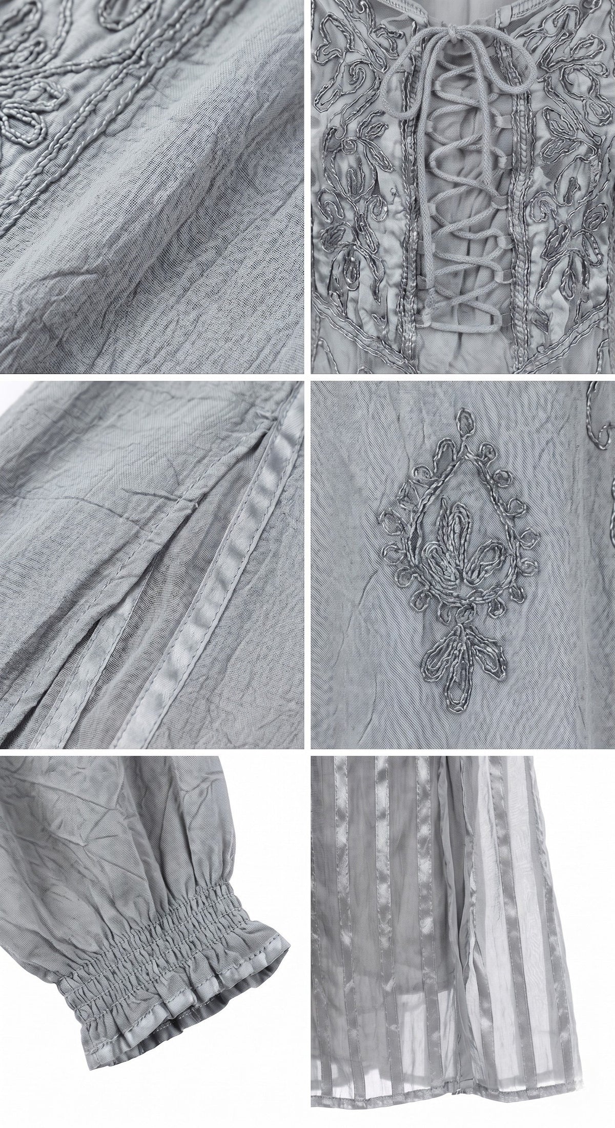 Sakkas Bridget Embroidered Renaissance Dress