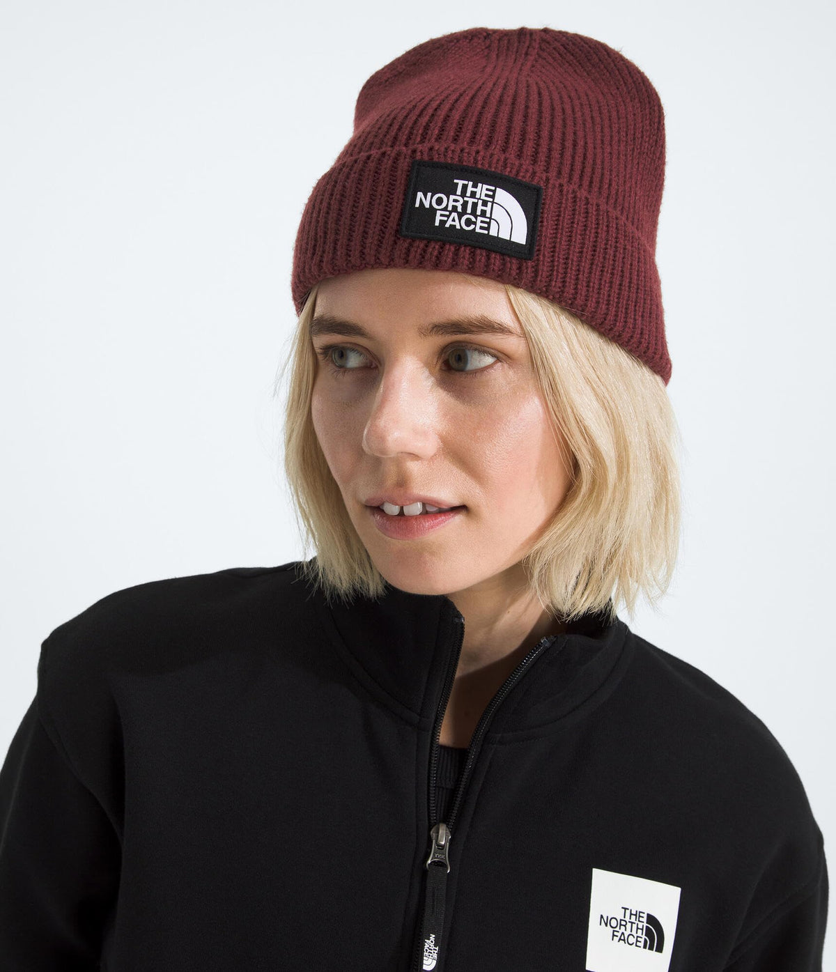 The North Face TNF Logo Box Cuffed Beanie