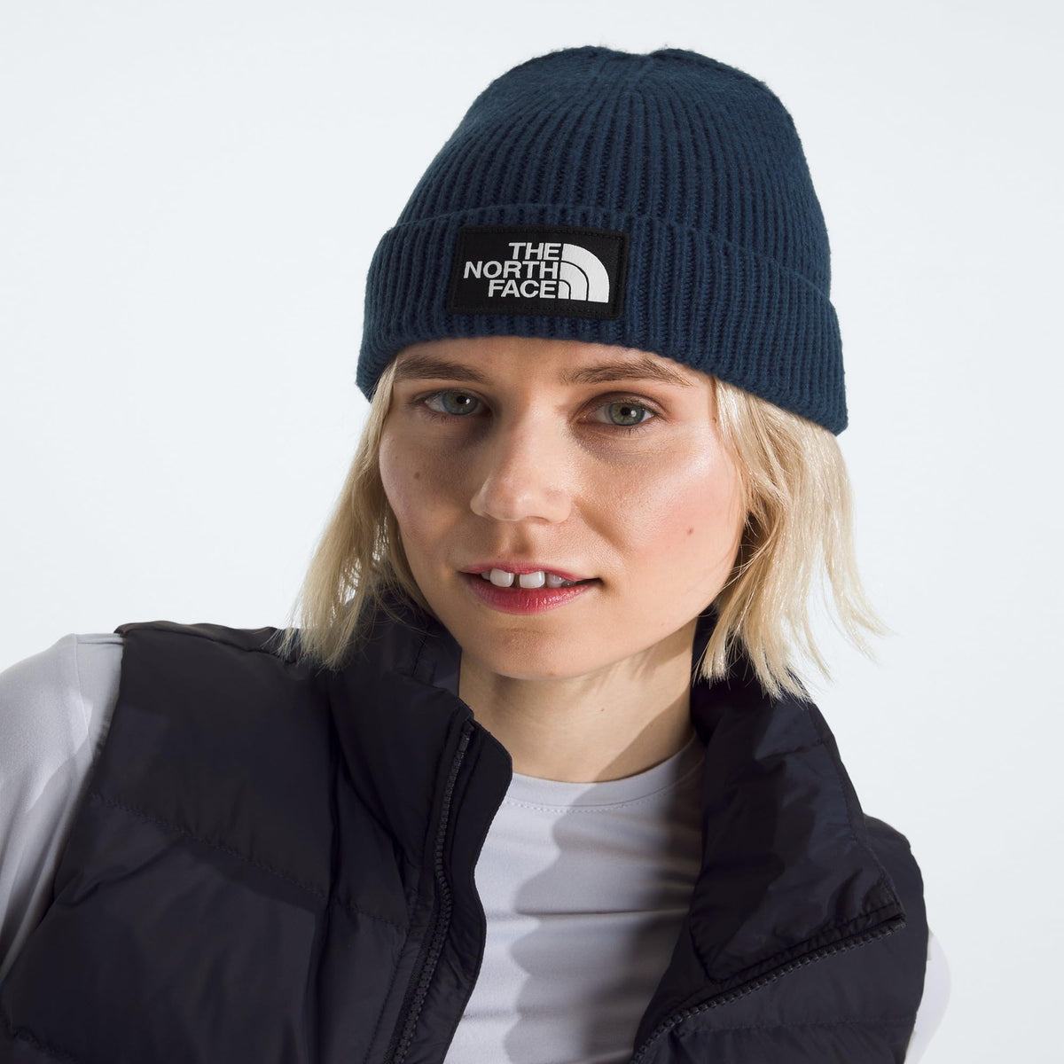 The North Face TNF Logo Box Cuffed Beanie