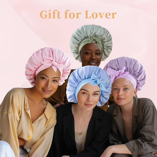Satin Silk Sleep Bonnet for Curly & Natural Hair