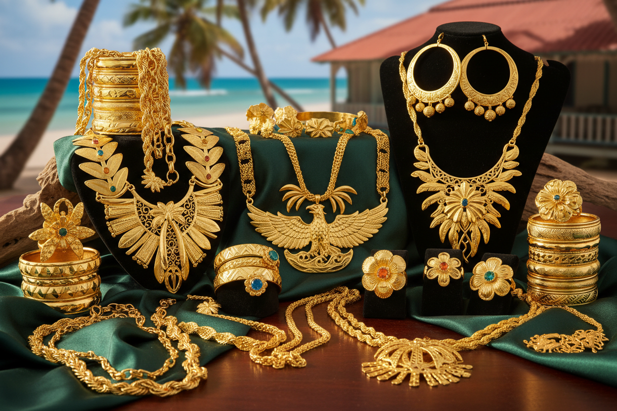 caribbean guyana style jewelry