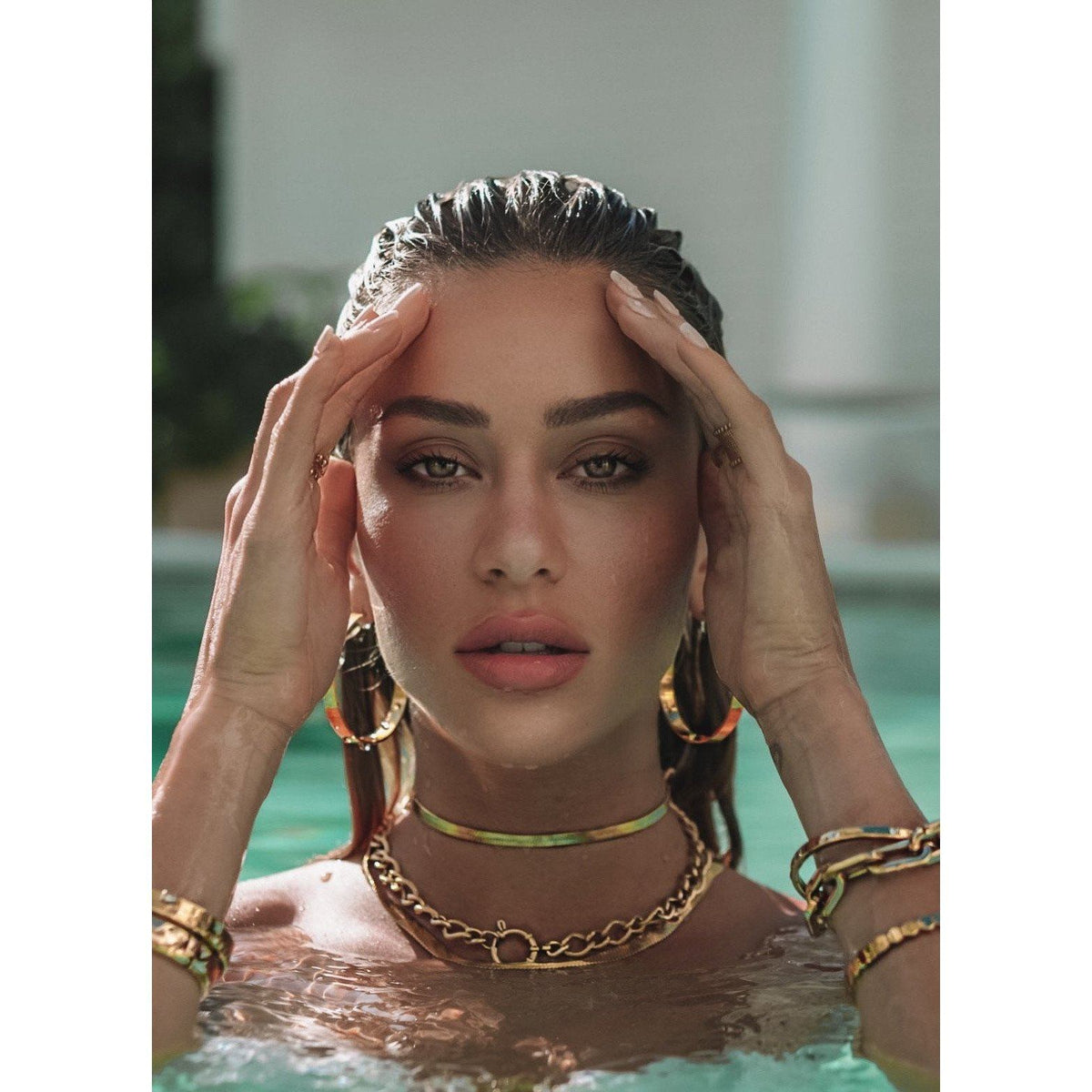 Carrie Flat Hoops