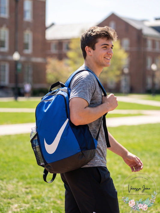 Nike Brasilia Backpack — Blue/Black