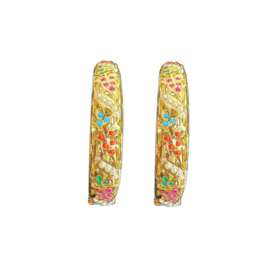Navratan Jadau Bangles - Set