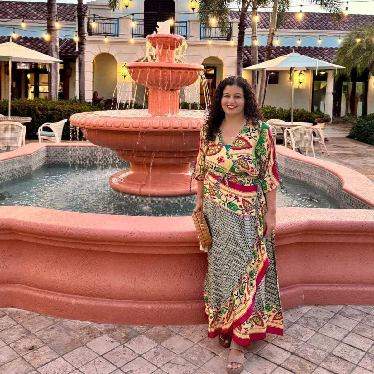 Zaria Reclaimed Sari Wrap Dress