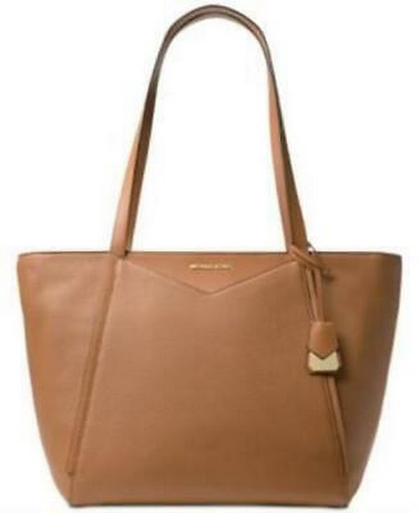 Michael Kors Whitney Large Soft Leather Tote - Acorn/Gold