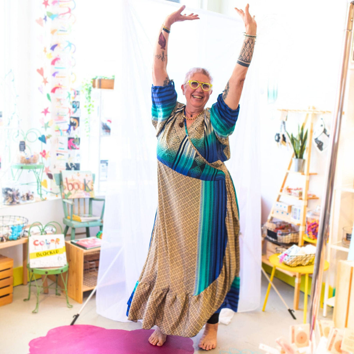Zaria Reclaimed Sari Wrap Dress